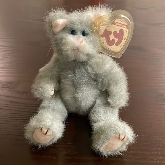 Collectable 1993 TY Vintage Attic Treasures Cat “Whiskers” NEW with Tags in EUC - Picture 1 of 8
